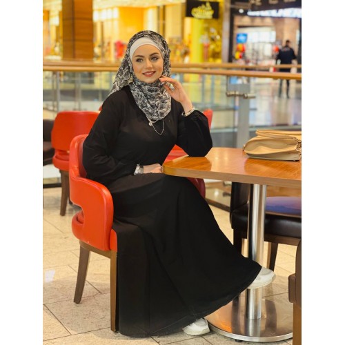 عبايه كريب تركي موديل نيللي