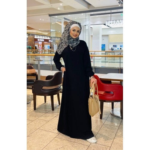 عبايه كريب تركي موديل نيللي